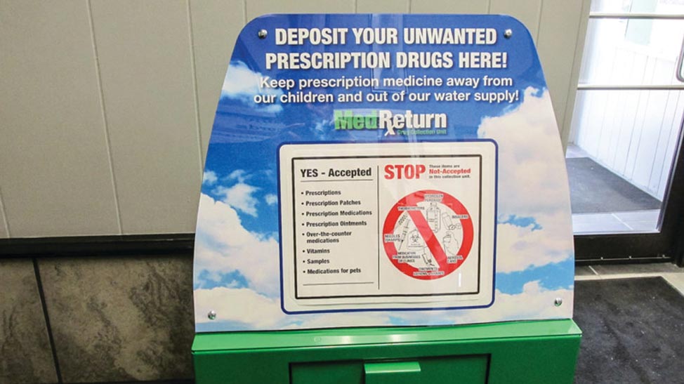 deposit your unwanted prescription drugs here